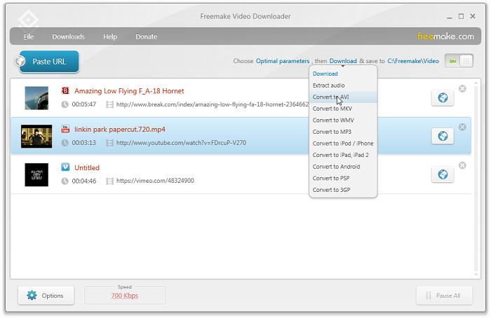 Freemake Video Downloader Interface
