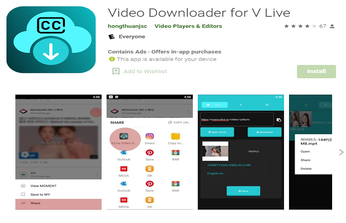 Video Downloader for V Live