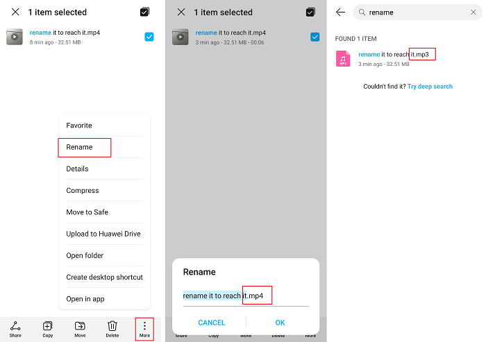 Convert TikTok Video to MP3 by Changing Extension on Android
