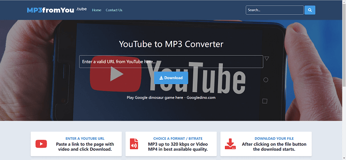 MP3FromYou.Tube Homepage