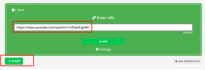 Start to Convert URL to MP4 with Online Converter