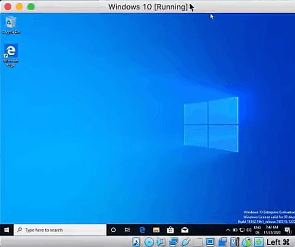 Running Windows 10 on Mac on VirtualBox